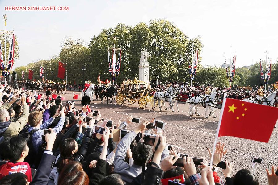 BRITAIN-CHINA-XI JINPING-VISIT-ROYAL WELCOME 