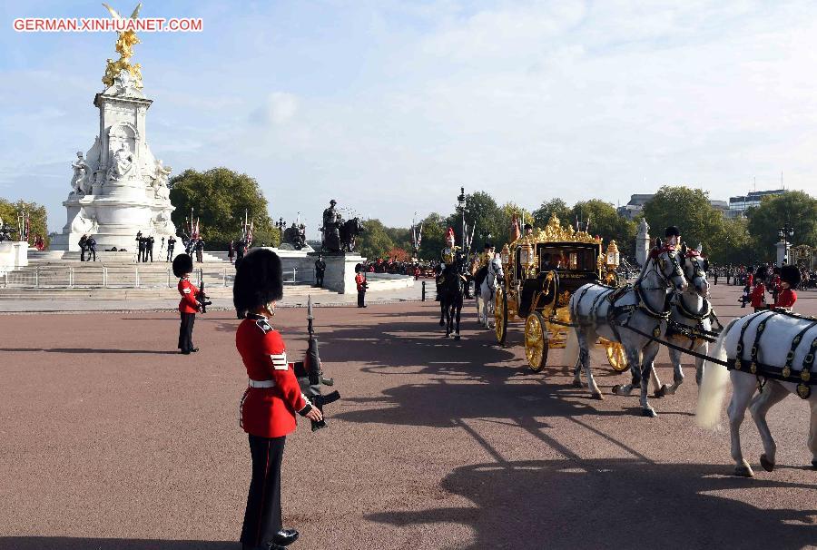 BRITAIN-CHINA-XI JINPING-VISIT-ROYAL WELCOME 