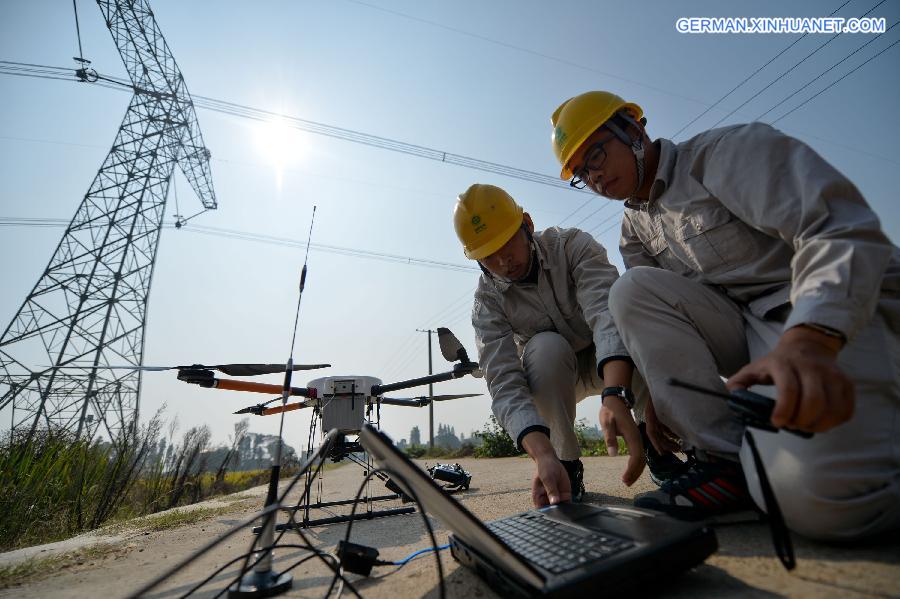 CHINA-HUNAN-POWER GRID-DRONE (CN)