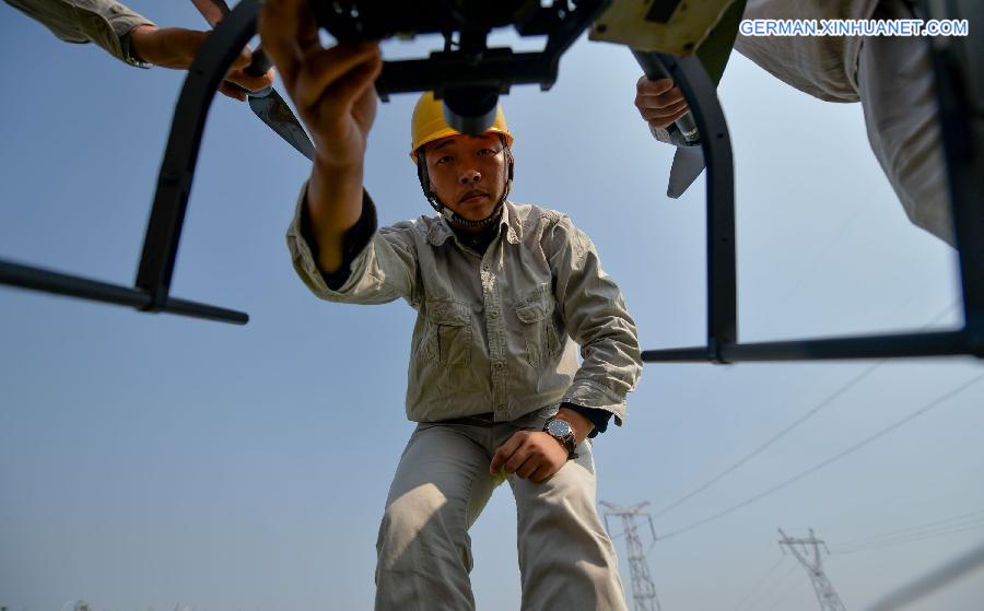 CHINA-HUNAN-POWER GRID-DRONE (CN)