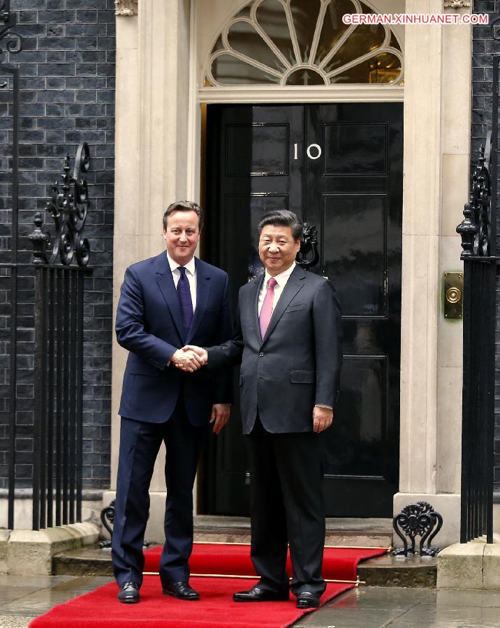 BRITAIN-LONDON-CHINA-XI JINPING-DAVID CAMERON-TALKS