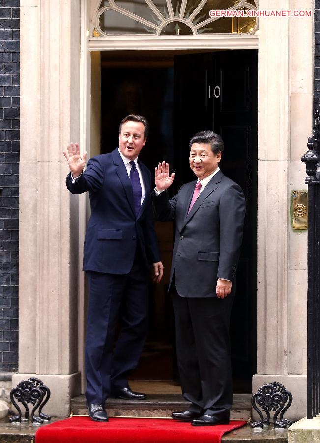 BRITAIN-LONDON-CHINA-XI JINPING-DAVID CAMERON-TALKS