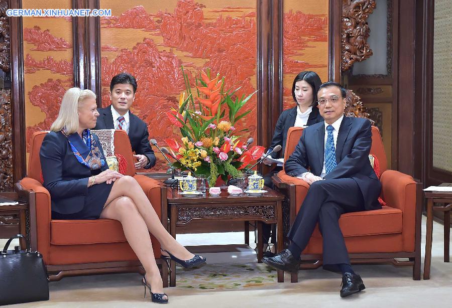 CHINA-BEIJING-LI KEQIANG-IBM-MEETING (CN)