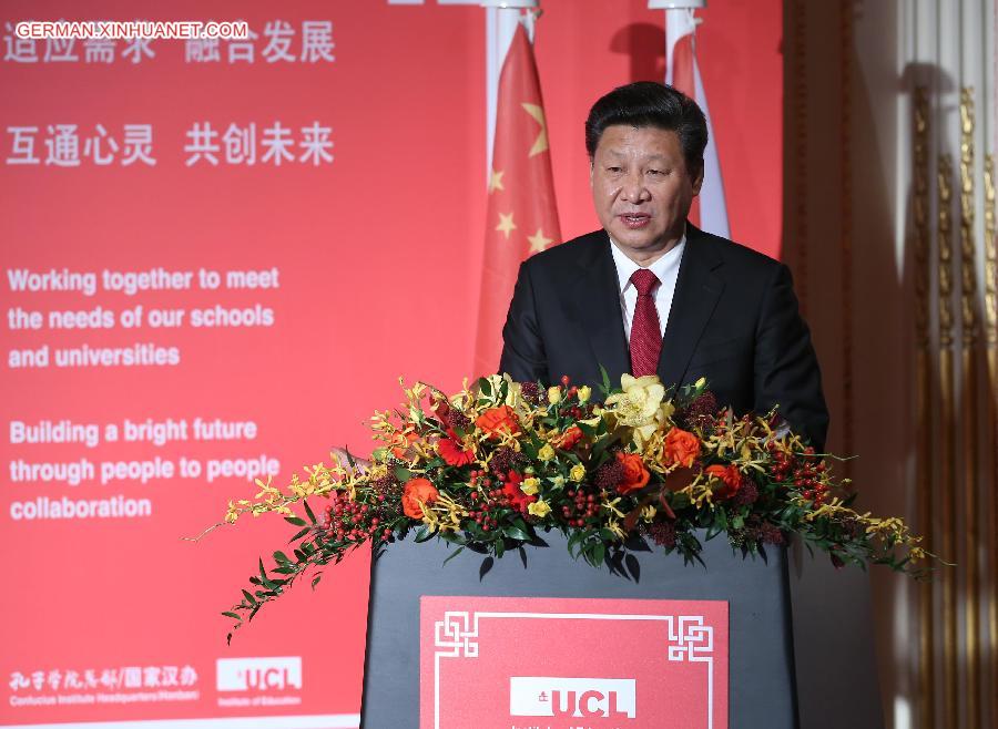 BRITAIN-LONDON-CHINA-XI JINPING-CONFUCIUS-ANNUAL CONFERENCE