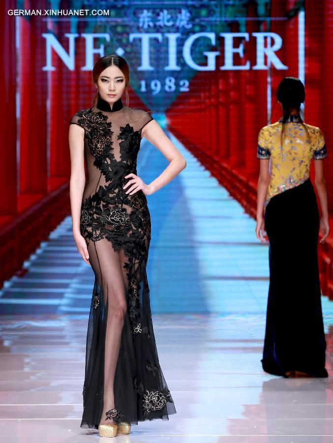 CHINA-BEIJING-FASHION WEEK-NE TIGER-QIPAO (CN)