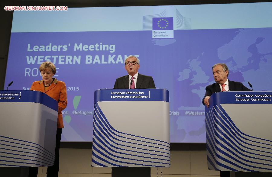 BELGIUM-EU SPECIAL SUMMIT-REFUGEE-WESTERN BALKAN