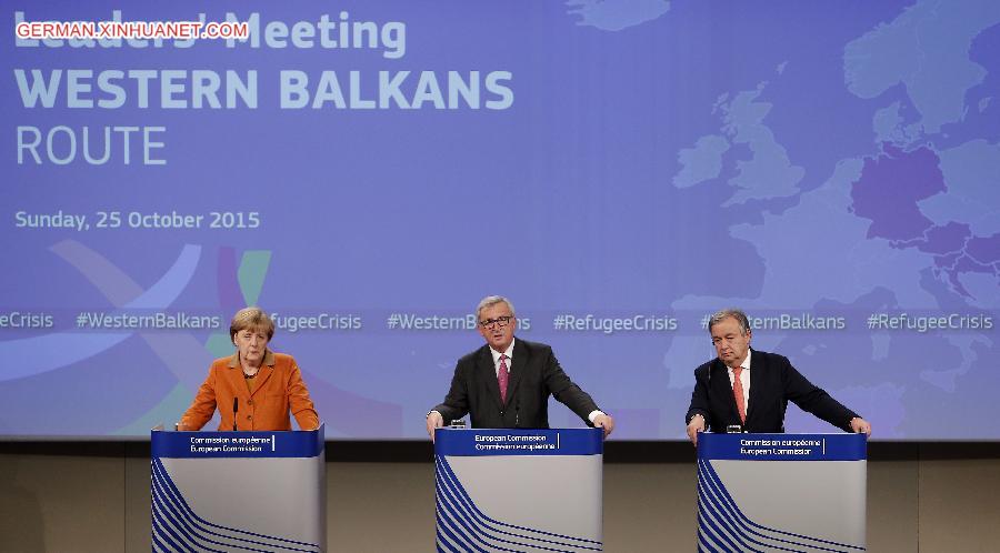 BELGIUM-EU SPECIAL SUMMIT-REFUGEE-WESTERN BALKAN