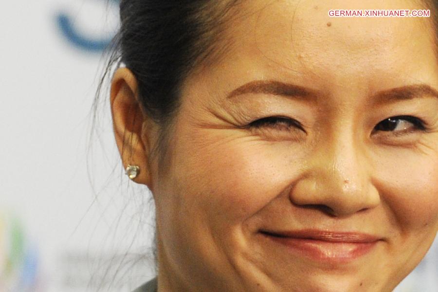 (SP)SINGAPORE-TENNIS-LI NA-PRESS CONFERENCE