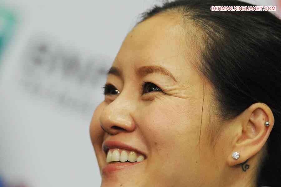 (SP)SINGAPORE-TENNIS-LI NA-PRESS CONFERENCE