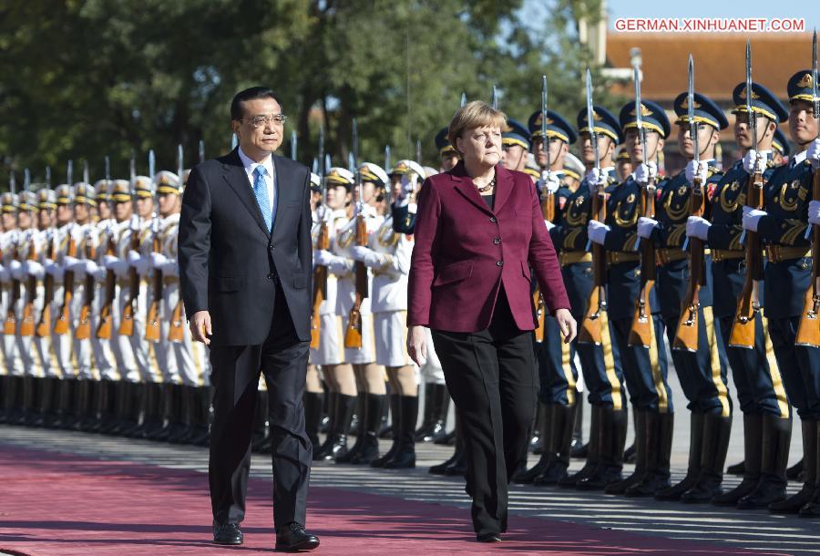 CHINA-GERMANY-LI KEQIANG-MERKEL-WELCOME (CN)