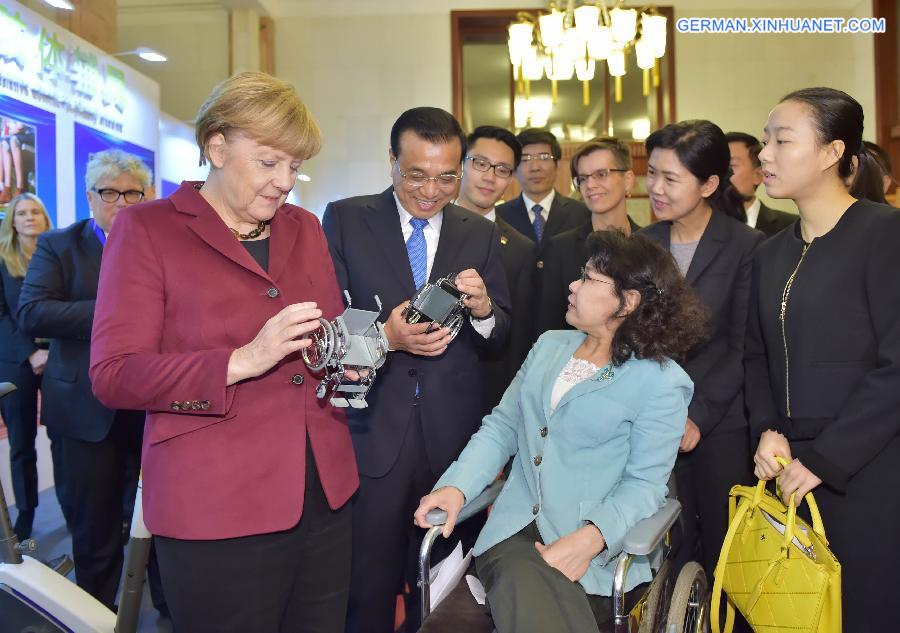 CHINA-GERMANY-LI KEQIANG-MERKEL-DISABILITY-MEETING (CN)