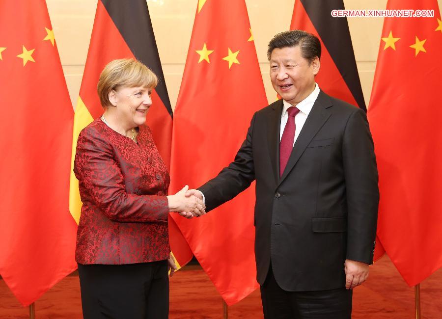 (FOCUS) CHINA-GERMANY-XI JINPING-MERKEL-MEETING(CN)