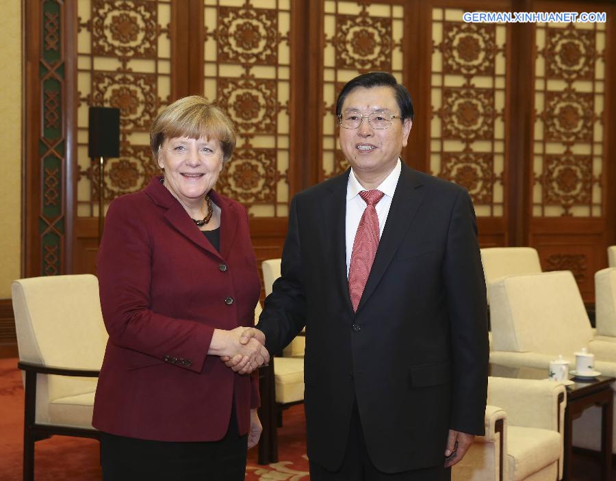 CHINA-GERMANY-ZHANG DEJIANG-MERKEL-MEETING(CN)