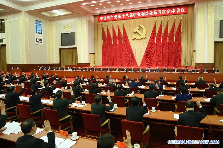 CHINA-BEIJING-CPC-FIFTH PLENARY SESSION(CN)