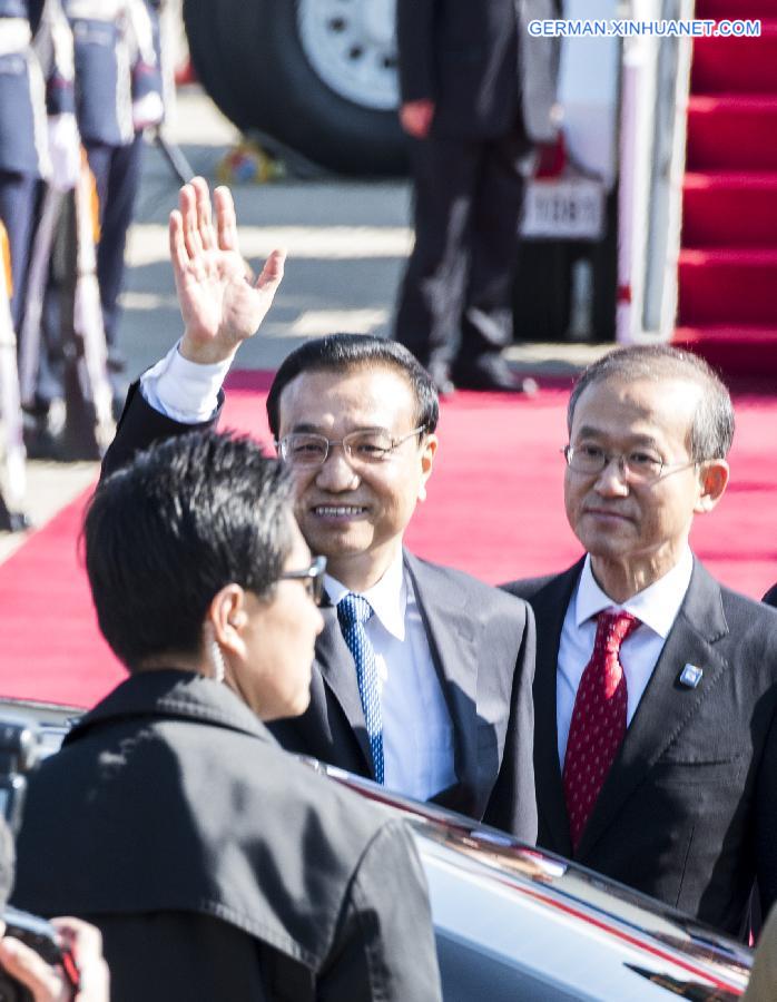 ROK-CHINA-LI KEQIANG-ARRIVAL (CN)