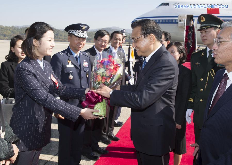 ROK-CHINA-LI KEQIANG-ARRIVAL (CN)