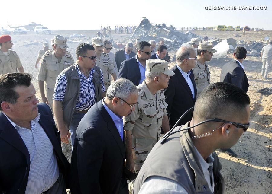 EGYPT-RUSSIA-PLANE-CRASH-PM-SHERIF ISMAIL