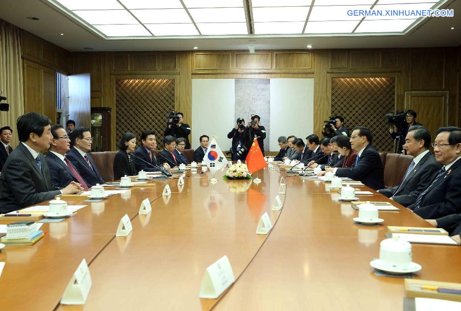 ROK-CHINA-LI KEQIANG-CHUNG UI-HWA-MEETING (CN)