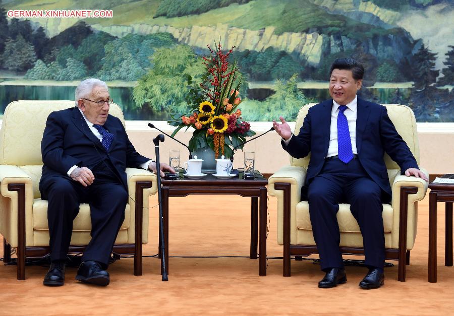 CHINA-BEIJING-XI JINPING-HENRY KISSINGER-MEETING (CN)