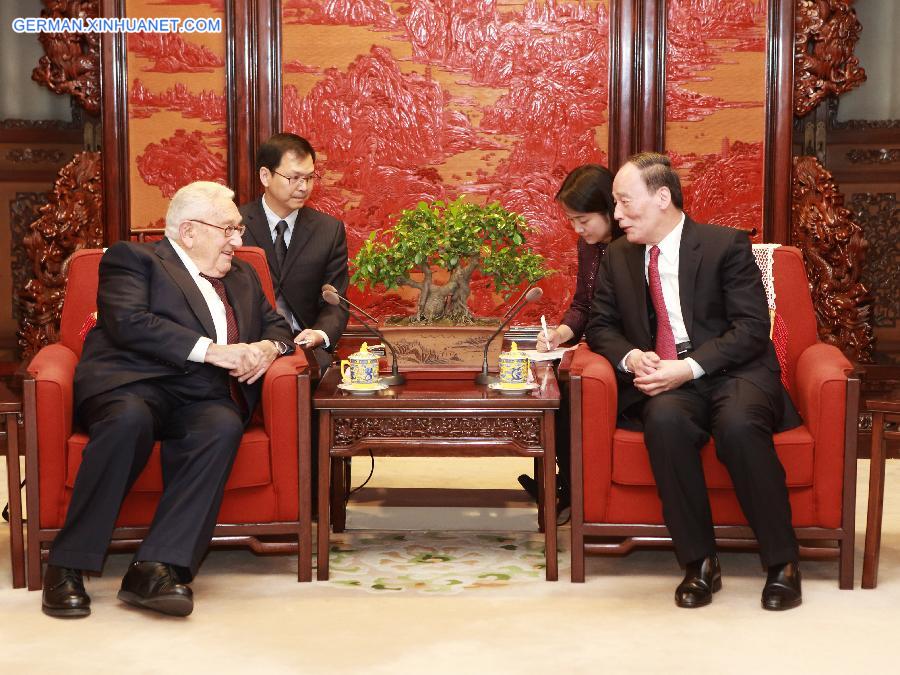 CHINA-BEIJING-WANG QISHAN-HENRY KISSINGER-MEETING (CN)