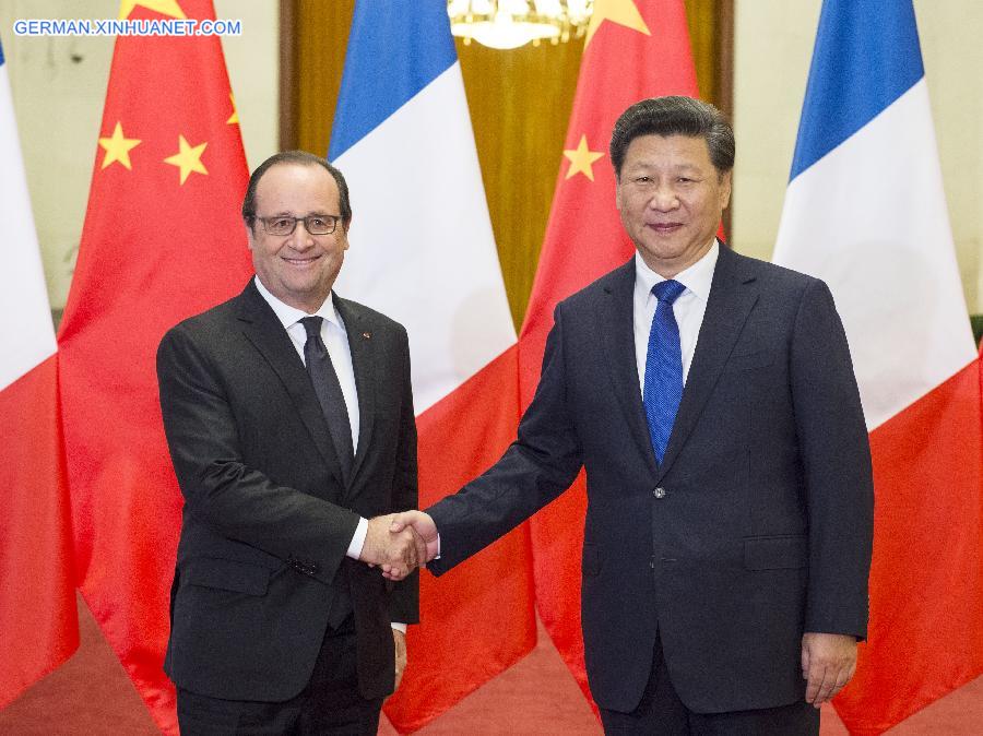 CHINA-BEIJING-XI JINPING-FRANCOIS HOLLANDE-TALKS (CN)