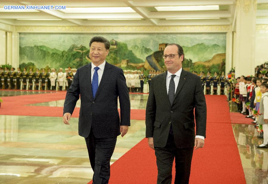 CHINA-BEIJING-XI JINPING-FRANCOIS HOLLANDE-TALKS (CN)