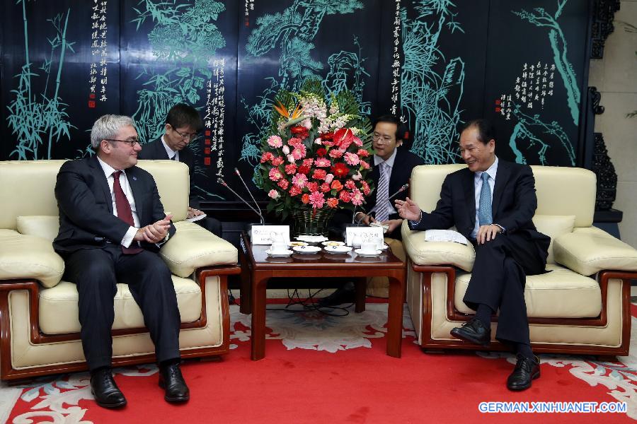 CHINA-BEIJING-XINHUA-CAI MINGZHAO-AFP-MEETING (CN)