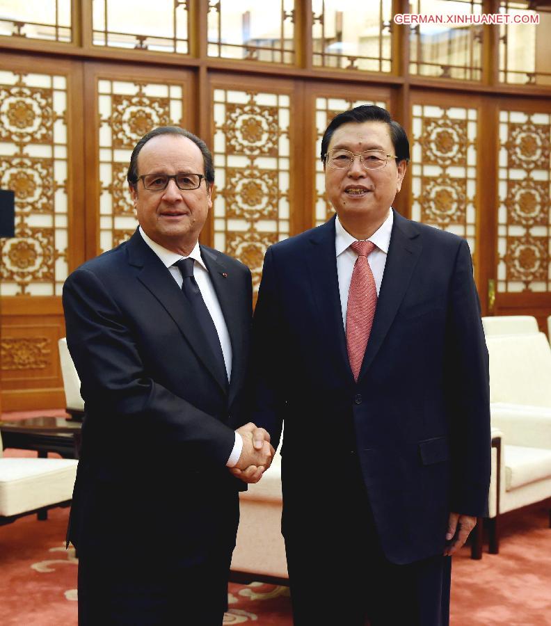 CHINA-BEIJING-ZHANG DEJIANG-FRENCH PRESIDENT-HOLLANDE-MEETING (CN)