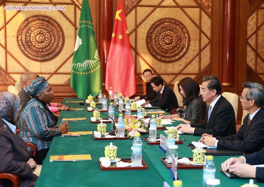 CHINA-BEIJING-WANG YI-AUC-ZUMA-TALKS (CN)