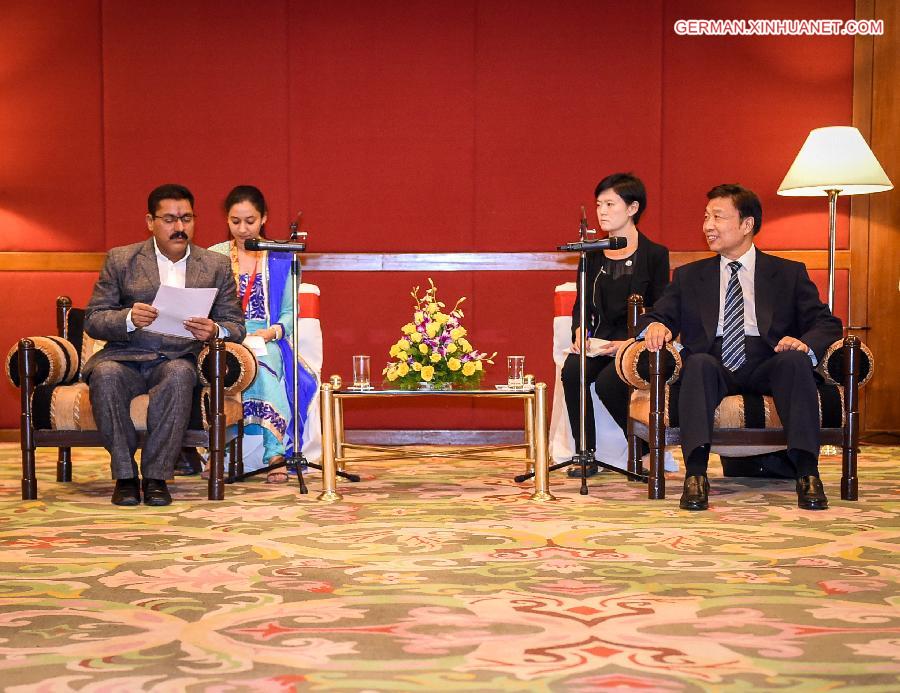 INDIA-AURANGABAD-CHINA-LI YUANCHAO-MEETING