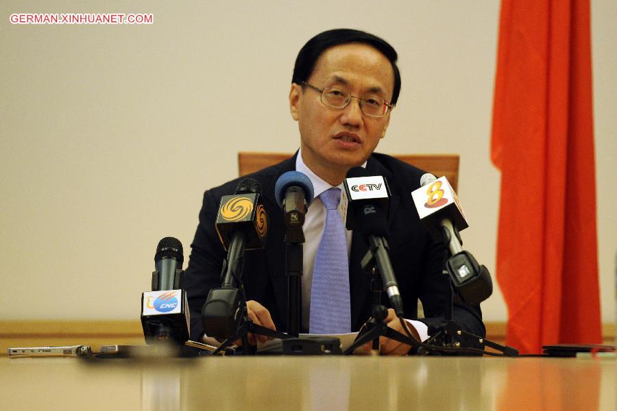 SINGAPORE-CHINESE AMBASSADOR-PRESS CONFERENCE