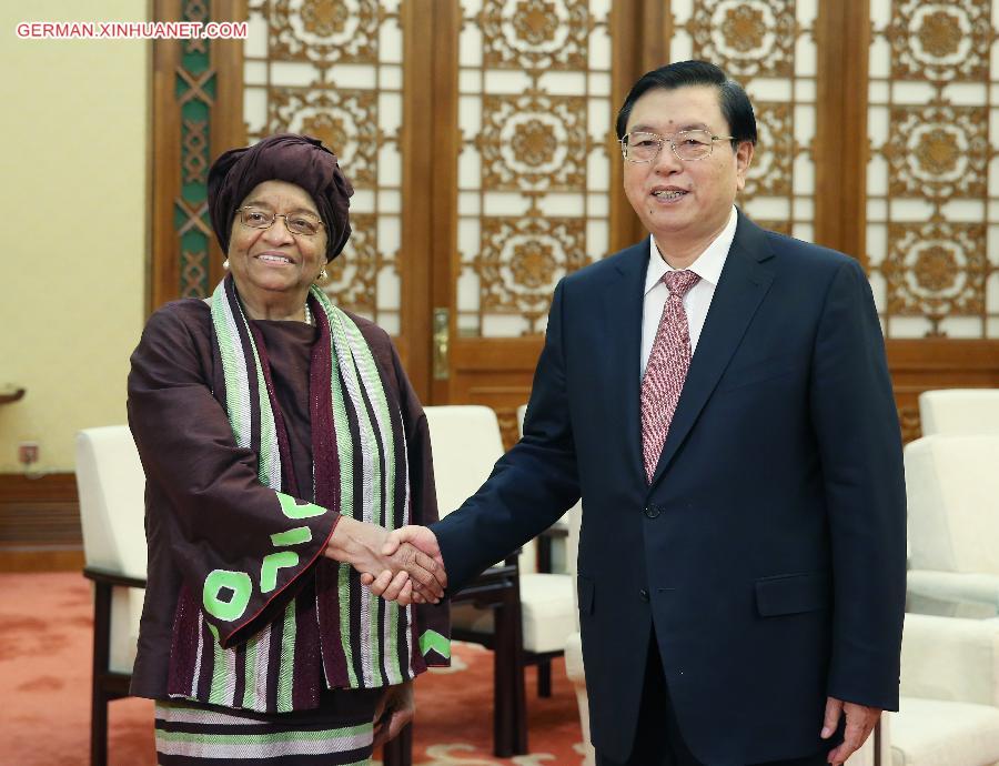 CHINA-BEIJING-ZHANG DEJIANG-LIBERIA-MEETING (CN)