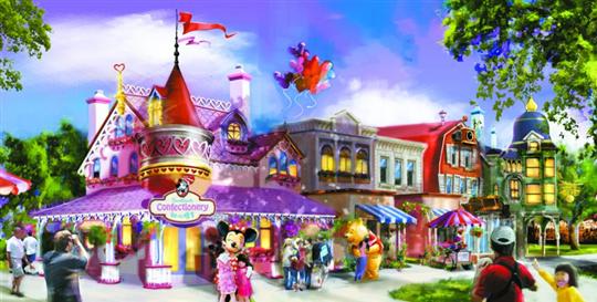 Weltweit erste Mickey Avenue begrüßt die Gäste im Disneyland Shanghai
