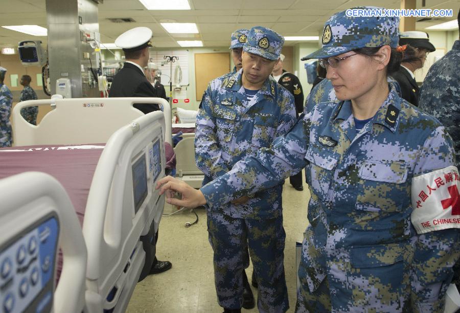 U.S.-SAN DIEGO-CHINESE NAVY-HOSPITAL SHIP-VISIT