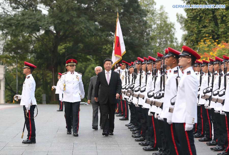 SINGAPORE-CHINA-XI JINPING-TONY TAN KENG YAM-MEETING