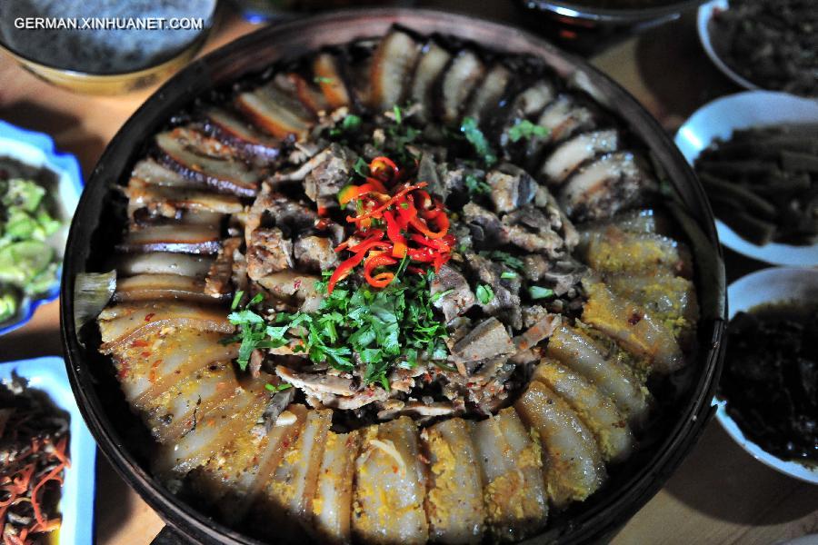 #CHINA-HUBEI-YICHANG-GONGJIAHE VILLAGE-STEAMED PORK FEAST(CN)