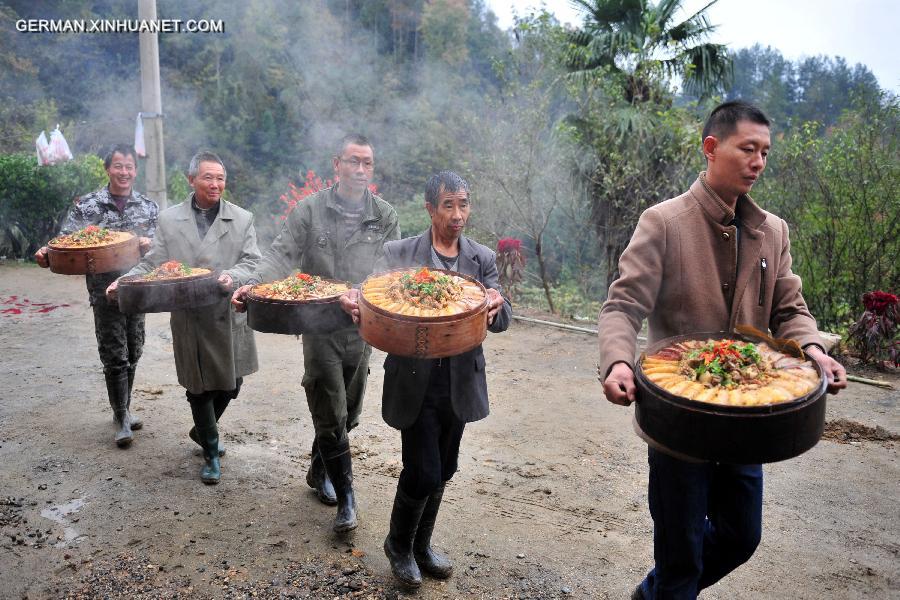 #CHINA-HUBEI-YICHANG-GONGJIAHE VILLAGE-STEAMED PORK FEAST(CN)