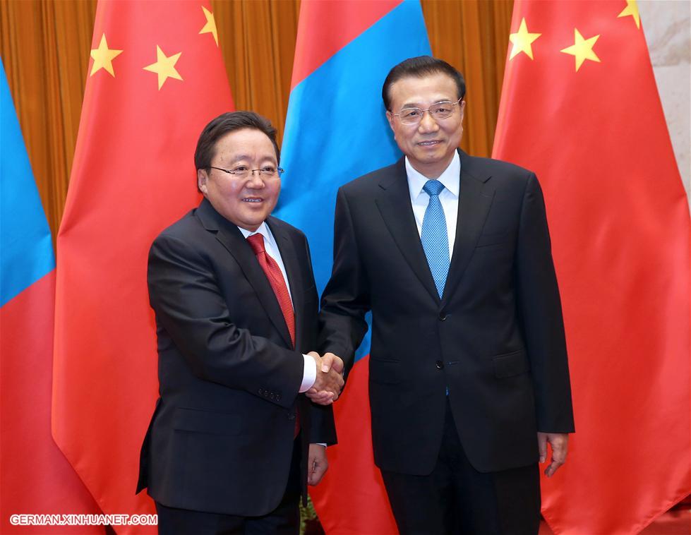 CHINA-MONGOLIA-LI KEQIANG-ELBEGDORJ-MEET (CN)