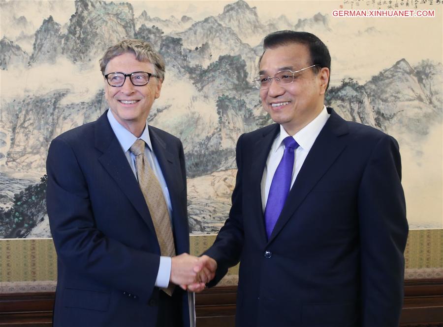 CHINA-BEIJING-LI KEQIANG-U.S.-BILL GATES-MEETING(CN)