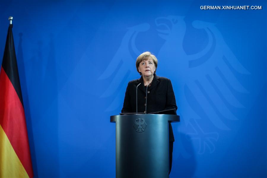 GERMANY-BERLIN-ANGELA MERKEL-PRESS