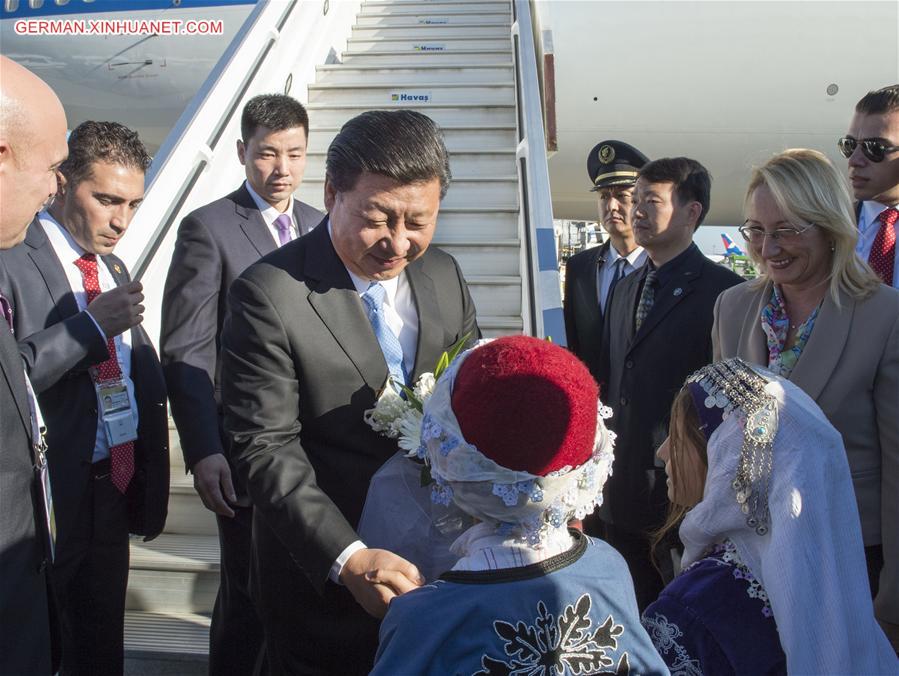 TURKEY-CHINA-XI JINPING-G20-ARRIVAL