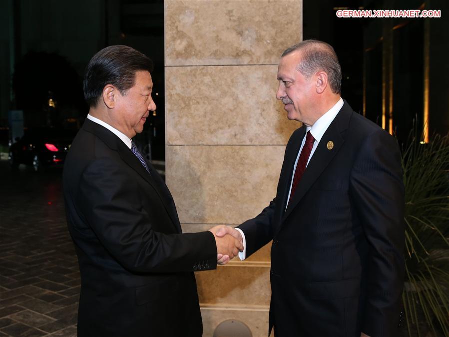 TURKEY-CHINA-PRESIDENTS-MEETING