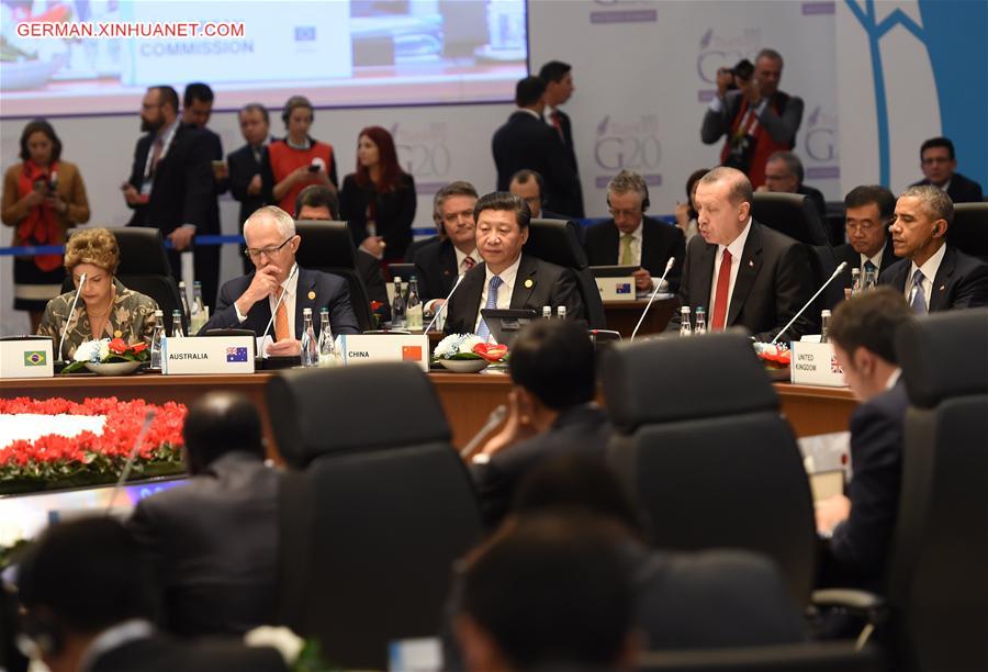 TURKEY-ANTALYA-CHINA-XI JINPING-G20 