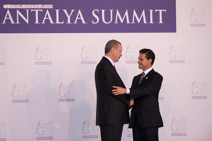 TURKEY-ANTALYA-G20-WELCOMING CEREMONY