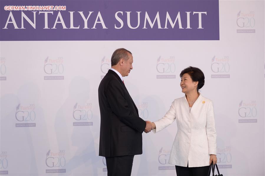 TURKEY-ANTALYA-G20-WELCOMING CEREMONY