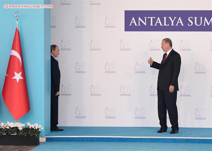 TURKEY-ANTALYA-G20-WELCOMING CEREMONY