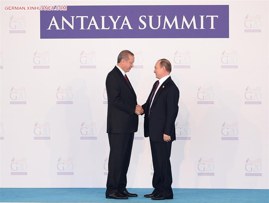 TURKEY-ANTALYA-G20-WELCOMING CEREMONY