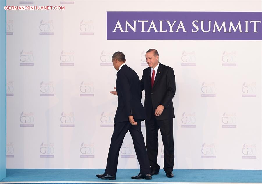 TURKEY-ANTALYA-G20-WELCOMING CEREMONY