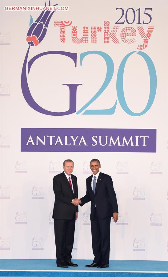 TURKEY-ANTALYA-G20-WELCOMING CEREMONY