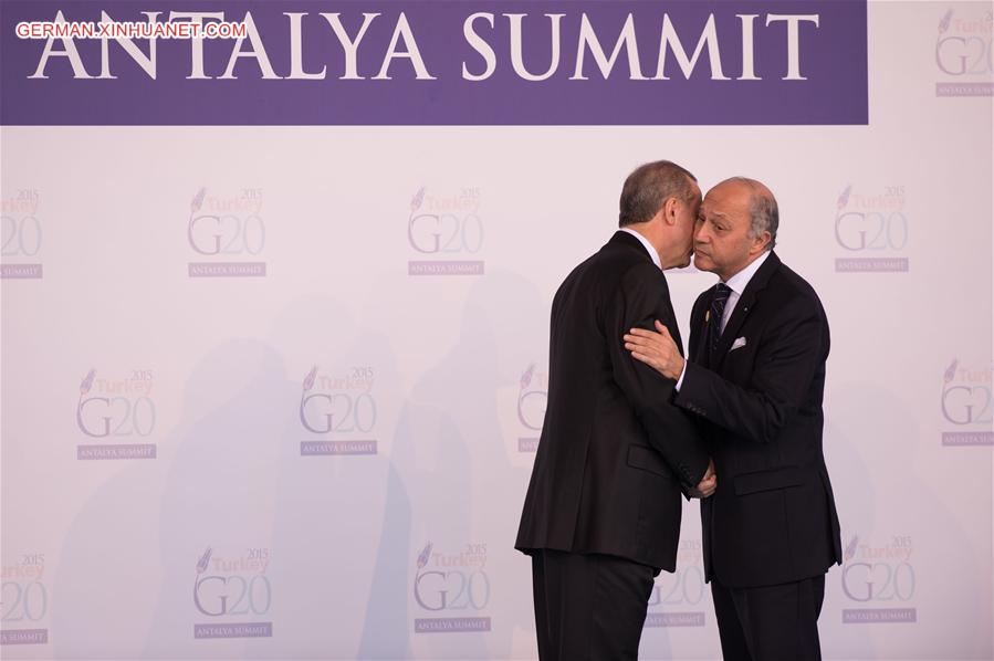 TURKEY-ANTALYA-G20-WELCOMING CEREMONY